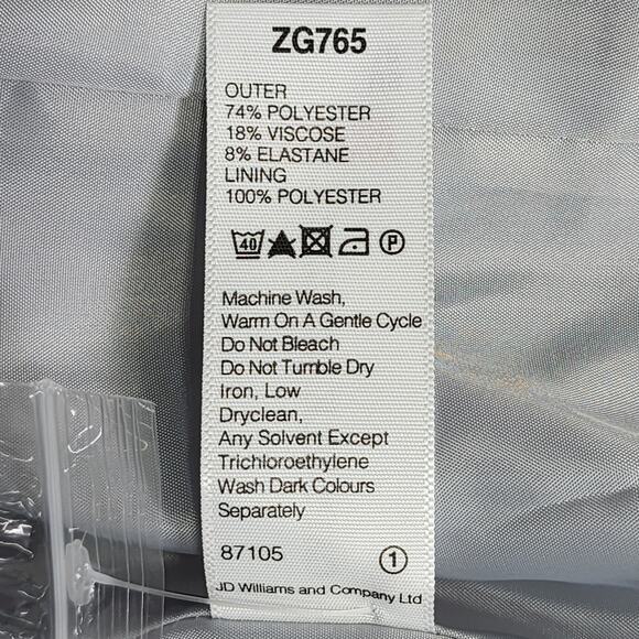 JD Williams Capsule Blazer Womens 10 Light Gray Single Button Preppy Office - Picture 8 of 12